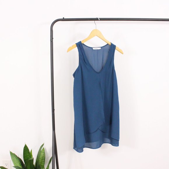 *Ricki's Blue V Neck Tank - Picture 2 of 5